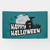 Happy Halloween Spandoek (Horizontaal)