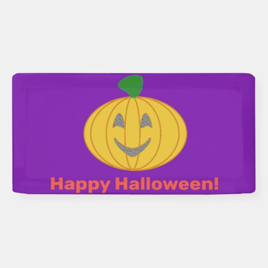 Happy Halloween Spandoek (Horizontaal)