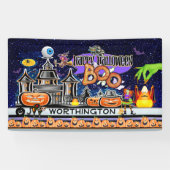 Happy Halloween! Spandoek (Horizontaal)