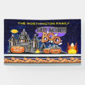 Happy Halloween! Spandoek (Horizontaal)