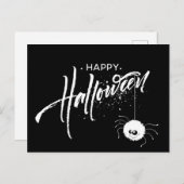 Happy Halloween Spider Briefkaart (Voorkant / Achterkant)