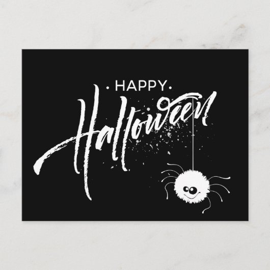 Happy Halloween Spider Briefkaart (Voorkant)