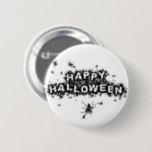 Happy Halloween Spider Button (Voorkant /achterkant)