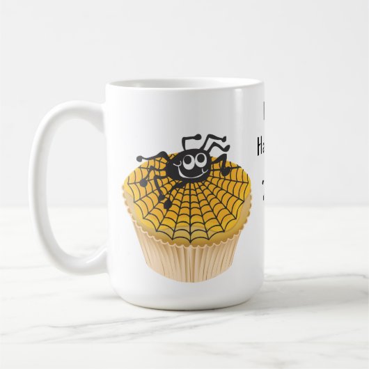 Happy Halloween Spider Cupcake Mok (Links)