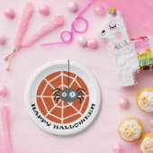 Happy Halloween Spider Papieren Bordje (Feest)