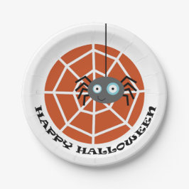 Happy Halloween Spider Papieren Bordje