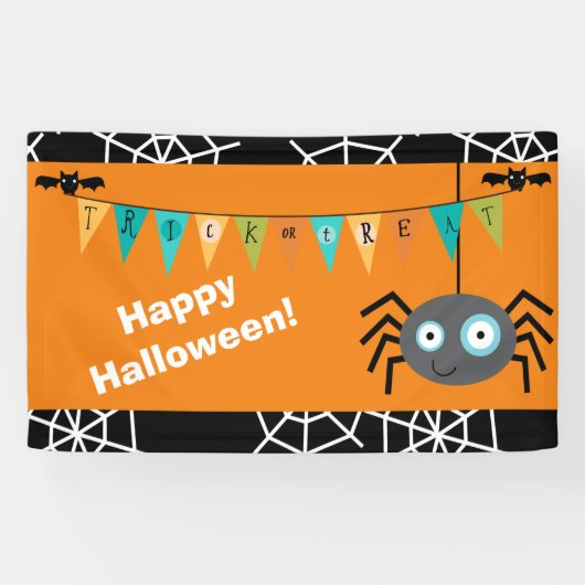 Happy Halloween Spider Spandoek (Horizontaal)