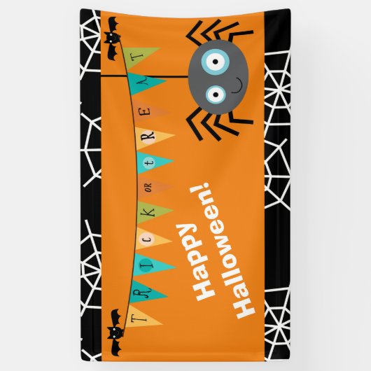 Happy Halloween Spider Spandoek (Verticaal)
