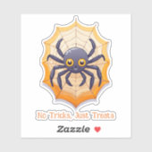 Happy Halloween Spider Sticker (Vel)