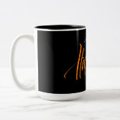 Happy Halloween Spider Tweekleurige Koffiemok (Links)