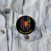 Happy Halloween Spider Web Ronde Button 7,6 Cm (In situ)