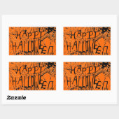 HAPPY HALLOWEEN SPIDER WEB stickers (Vel)