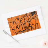 HAPPY HALLOWEEN SPIDER WEB stickers (Envelop)