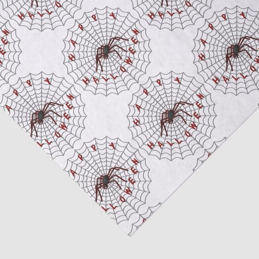 Happy Halloween Spider-weefselpapier Tissuepapier (Detail)