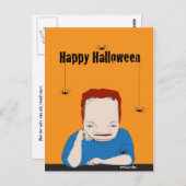 Happy Halloween Spiders Briefkaart (Voorkant / Achterkant)