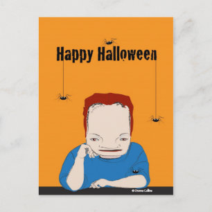 Happy Halloween Spiders Briefkaart