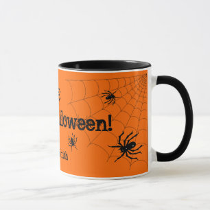 Happy Halloween Spiders Specialized Mug Mok