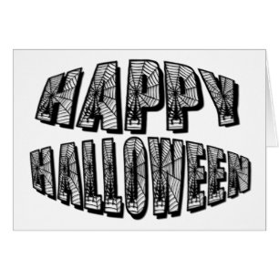 Happy Halloween Spiders & Spider Web Kaart