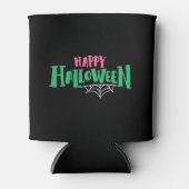 Happy Halloween Spiderweb Koelbox Blikjeskoeler (Voorkant)