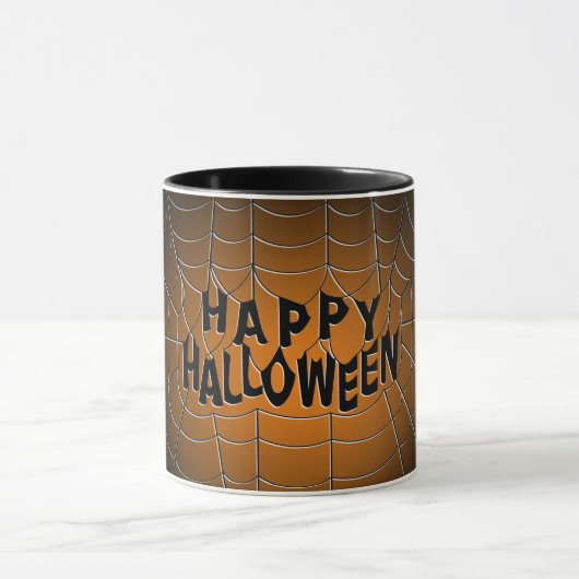 Happy Halloween Spiderweb Mok (Midden)