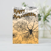 Happy Halloween Spiderwebs Kaart (Staand voorkant)