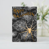 Happy Halloween Spiderwebs Kaart (Staand voorkant)