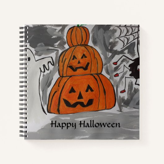 Happy Halloween Spiral Notitieboek (Voorkant)