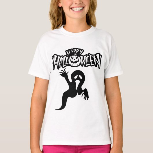 Happy Halloween spook T-shirt (Voorkant)