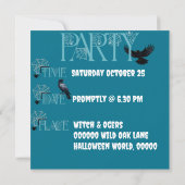 Happy Halloween spookachtige begraafplaats\Hoofdst Kaart (Achterkant)