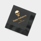 Happy Halloween spookachtige schedel aangepaste na Folie Servetten (Links)