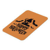 Happy Halloween spookhuis spooky bat sinaasappel Magneet (Linkerzijde)