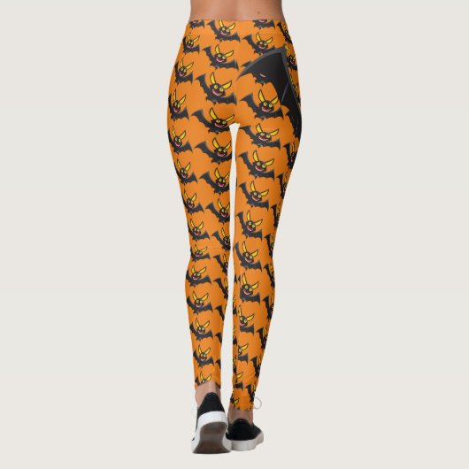 Happy Halloween Spooky Bat Leggings (Achterkant)