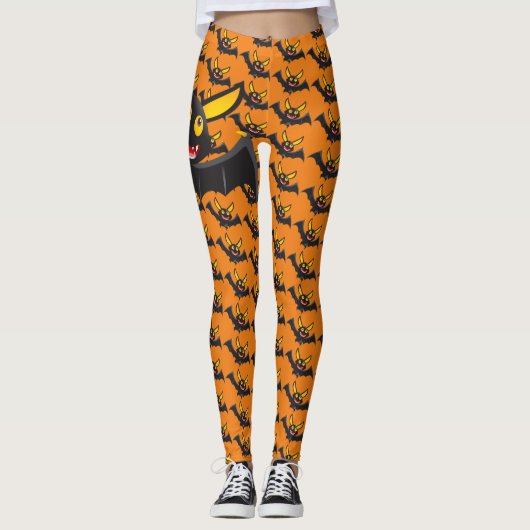 Happy Halloween Spooky Bat Leggings (Voorkant)