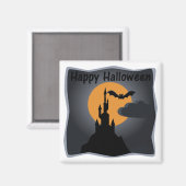 Happy Halloween Spooky Castle Magnet (Voorkant / Achterkant)