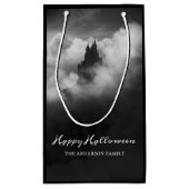 Happy Halloween Spooky Castle Party Klein Cadeauzakje (Achterkant)