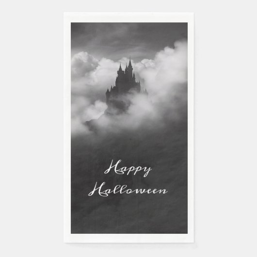 Happy Halloween Spooky Castle Party Servet (Voorkant)
