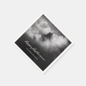 Happy Halloween Spooky Castle Party Servet (Hoek)