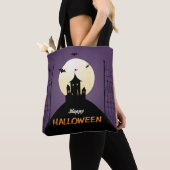 Happy Halloween Spooky Castle Tote Bag (Dichtbij)