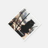  Happy Halloween Spooky Cat Arthur Rackham Servet (Hoek)