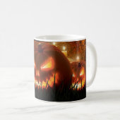 Happy Halloween Spooky Creepy Jack-O-Lantern Koffiemok (Voorkant rechts)