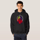 Happy Halloween Spooky Devil Satan in Full Moon Hoodie (Voorkant volledig)