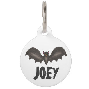 Happy Halloween Spooky Flying Black Bat Huisdierpenning