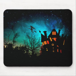 Happy Halloween Spooky Flying Witch Mousepad Muismat