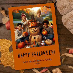 Happy Halloween Spooky Foto Vakantie Kaart