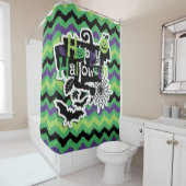 Happy Halloween Spooky Fun Douchegordijn (In situ)