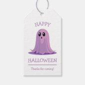 Happy Halloween Spooky Ghost Cadeaulabel (Voorkant)