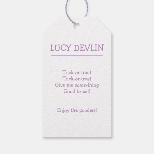 Happy Halloween Spooky Ghost Cadeaulabel (Achterkant)