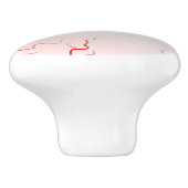 Happy Halloween! Spooky Green Eyeball Keramische Knop (Zijkant)