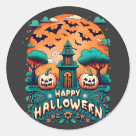 Happy Halloween | Spooky Halloween Ronde Sticker