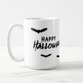 Happy Halloween Spooky Haunted Bats Koffiemok